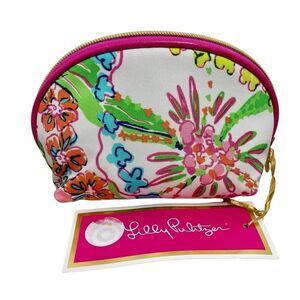 Lilly Pulitzer for Target, Round‎ Top Travel Clutch Bag "Nosey Posie" Print, NEW